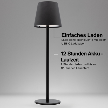 Wireless Table Lamp - Minimalist Portable LED Light with Touch Control and 12-Hour Battery Life 7