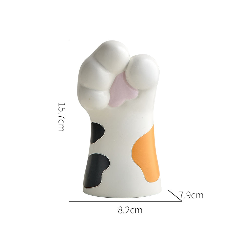 Modern Artistic Resin Claw Vase – Unique Home Decor for Fresh and Dried Flowers 18