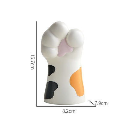 Modern Artistic Resin Claw Vase – Unique Home Decor for Fresh and Dried Flowers 18