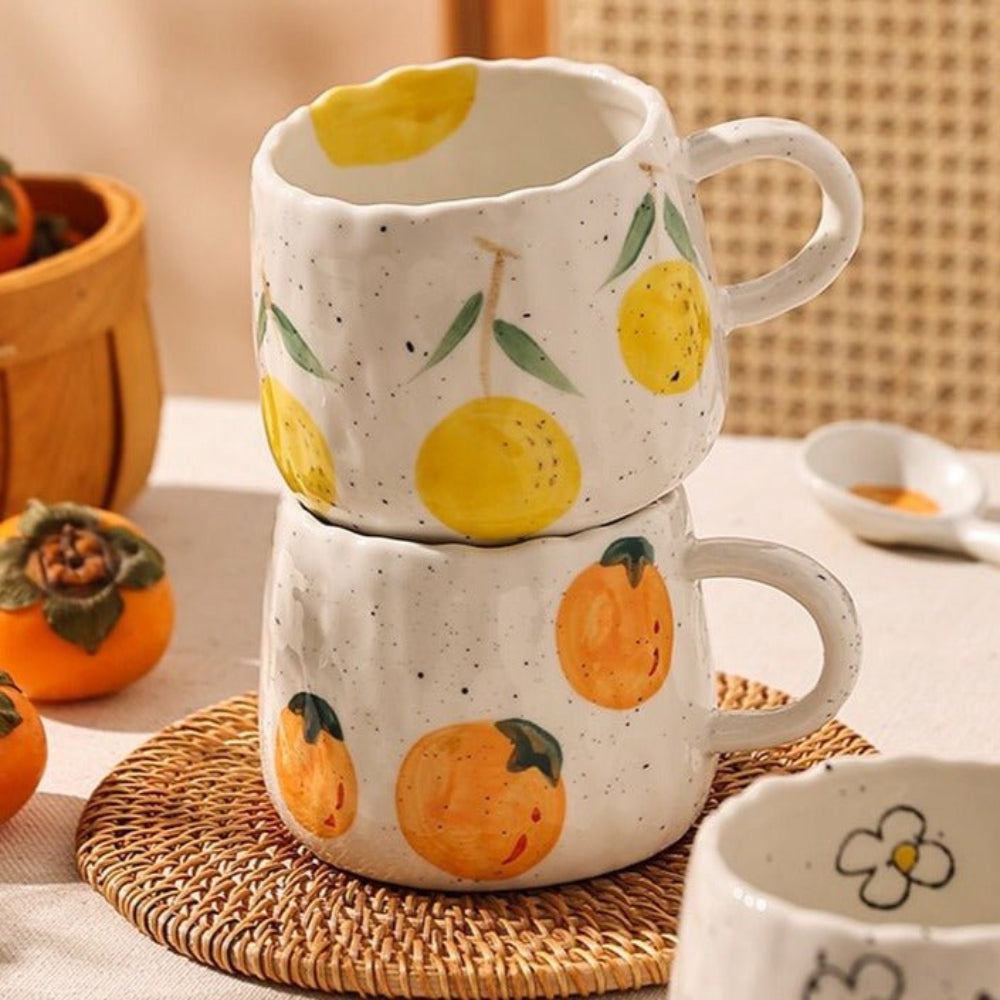 Durable Ceramic Kids Cup with Colorful Patterns – Child-Safe, 300ml Capacity, Dishwasher and Microwave Safe 3
