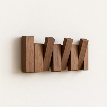 Wooden Coat Rack Inspired by Piano Keys – Elegant Wall Hooks for Stylish Storage 7