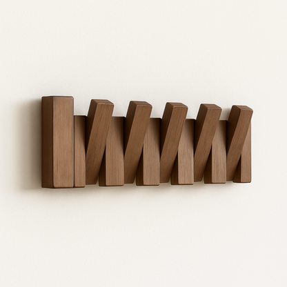 Wooden Coat Rack Inspired by Piano Keys – Elegant Wall Hooks for Stylish Storage 8