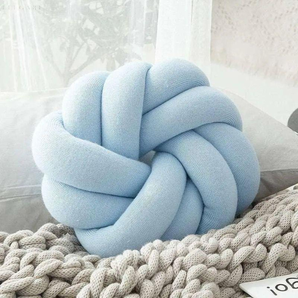 Plush Cotton Knot Pillow – Unique Decorative Cushion for Home Décor 3