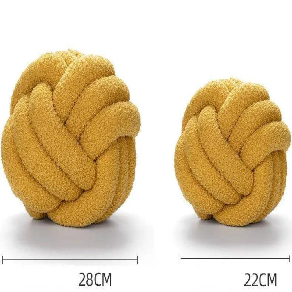 Decorative Knot Ball Pillow – Soft Plush Accent Cushion for Modern Home Decor 3