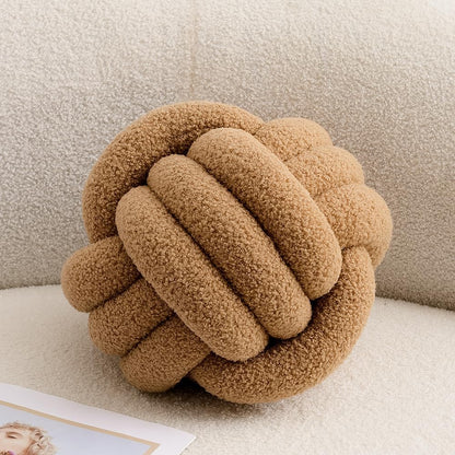 Decorative Knot Ball Pillow – Soft Plush Accent Cushion for Modern Home Decor 7