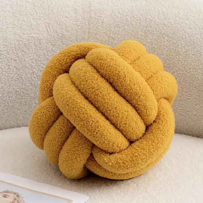 Decorative Knot Ball Pillow – Soft Plush Accent Cushion for Modern Home Decor 8