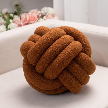 Decorative Knot Ball Pillow – Soft Plush Accent Cushion for Modern Home Decor 9