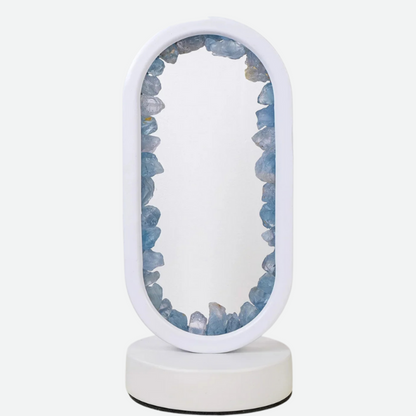 AuraStone LED Lamp with Natural Crystals – Oval Design for Peaceful Ambiance 10