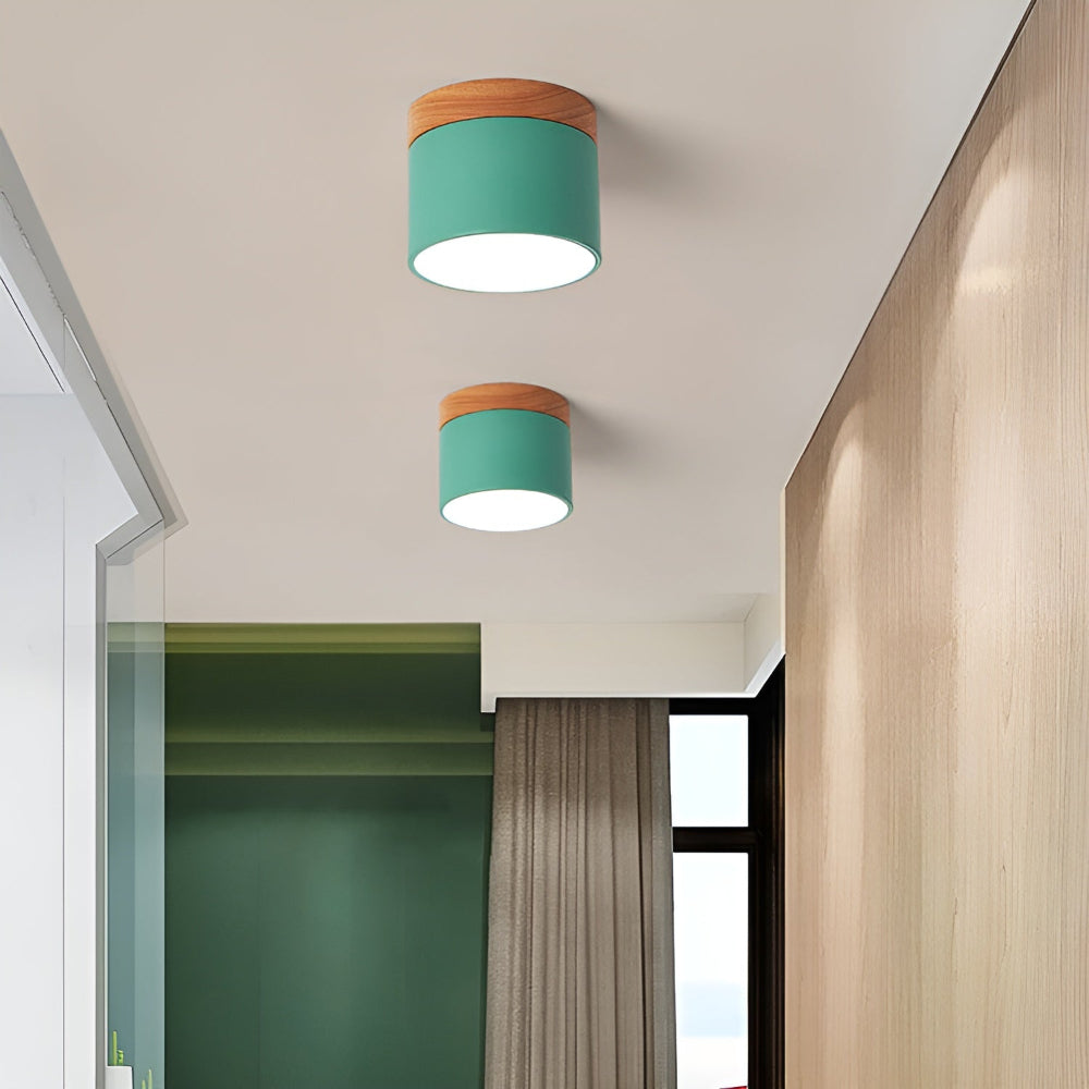 Zeitgenössische Flush Mount LED-Deckenleuchte - Sanfte Beleuchtung mit nordischem Design