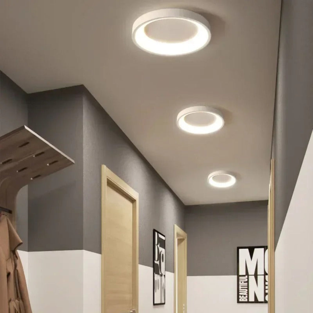 Modern Round LED Ceiling Light with Remote Control – Energy-Efficient Minimalist Design 8