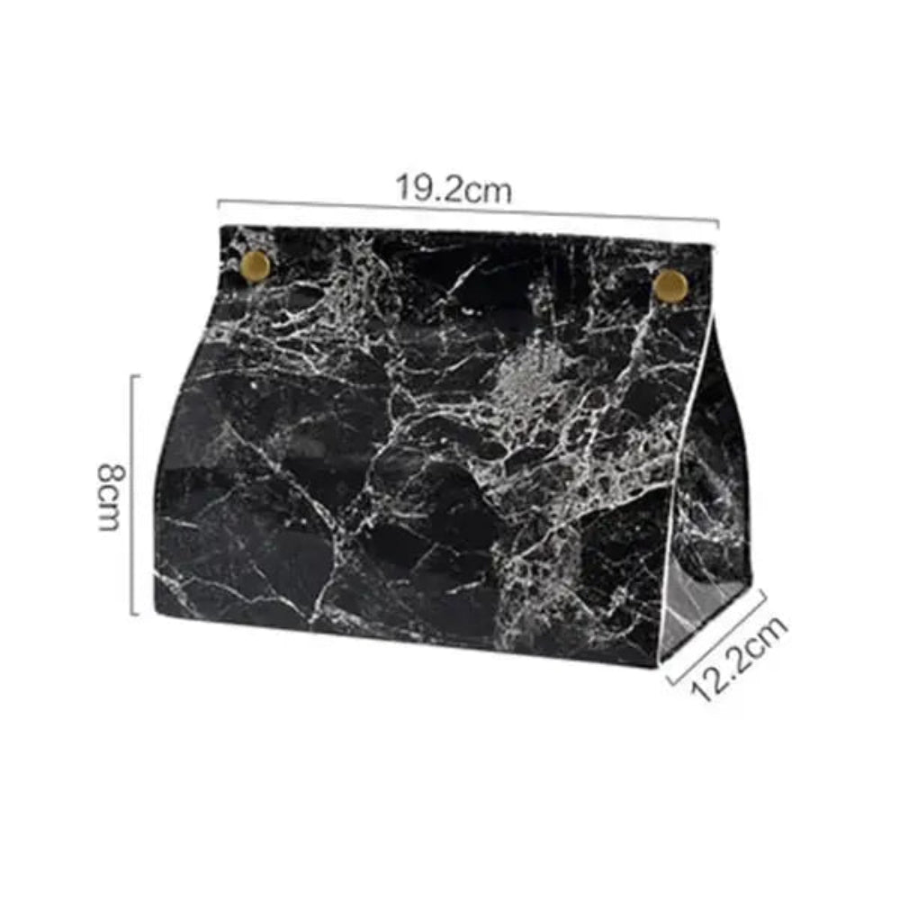 Modern Vegan Leather Tissue Box Cover – Elegant Rectangular Design for Home and Office 7
