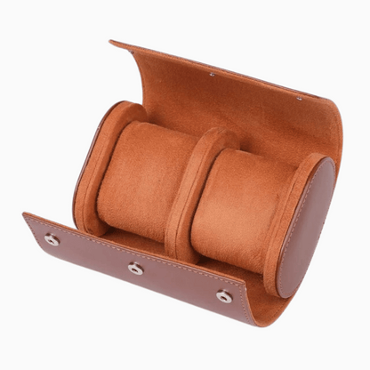 Leather Watch Case – Stylish Organizer for Up to 3 Timepieces with Soft Interior 6