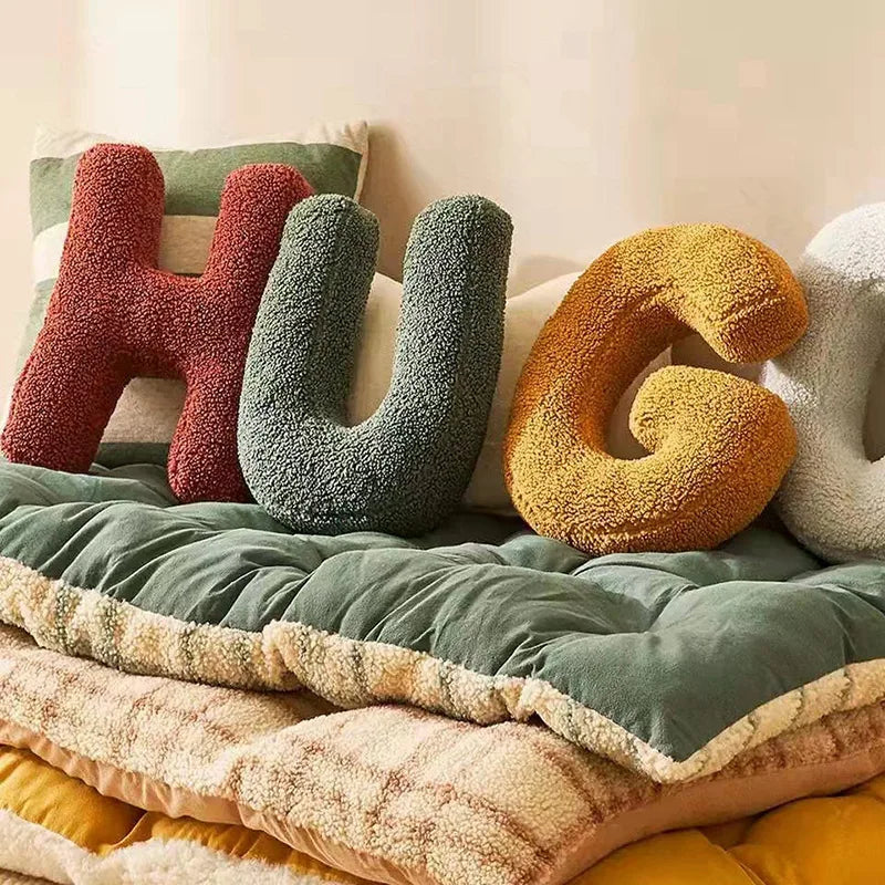 Personalized Alphabet Sofa Cushion – Customizable Plush Pillow for Home Decor 3
