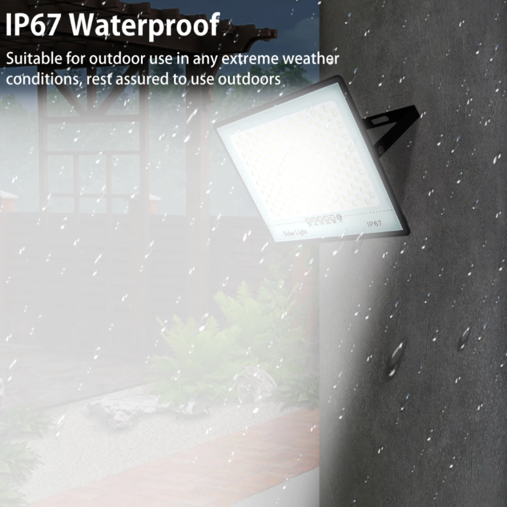 300W Solar-Powered LED Floodlight for Large Outdoor Areas – Weatherproof and Energy-Efficient 3