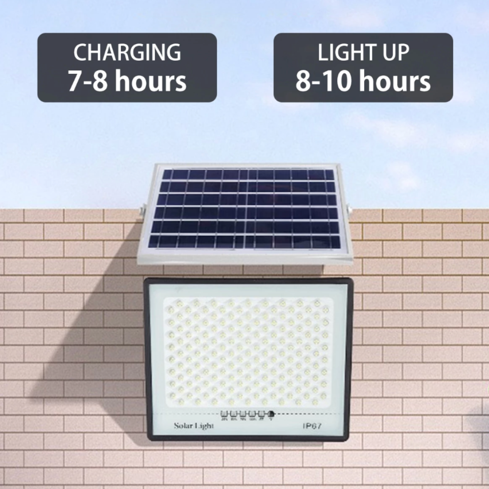 300W Solar-Powered LED Floodlight for Large Outdoor Areas – Weatherproof and Energy-Efficient 6