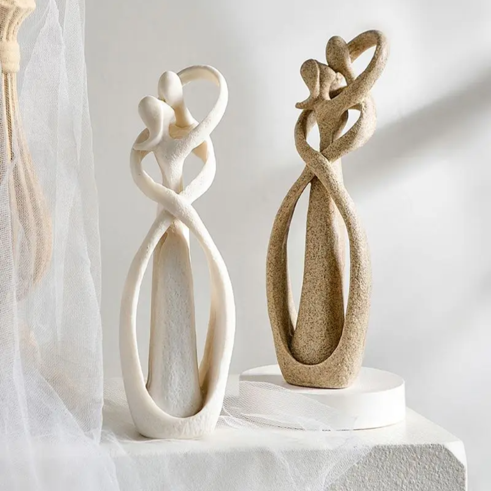 Abstract Love Sculpture – Elegant Home Decor for Timeless Connection 4