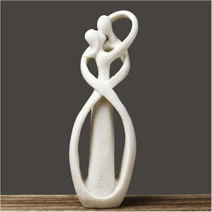 Abstract Love Sculpture – Elegant Home Decor for Timeless Connection 5