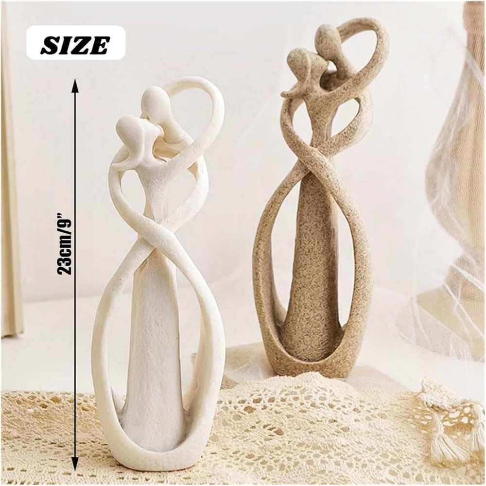 Abstract Love Sculpture – Elegant Home Decor for Timeless Connection 6