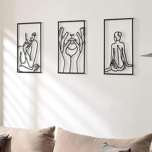 Modern Abstract Line Wall Art for Minimalist Interiors – Available in Multiple Sizes 1