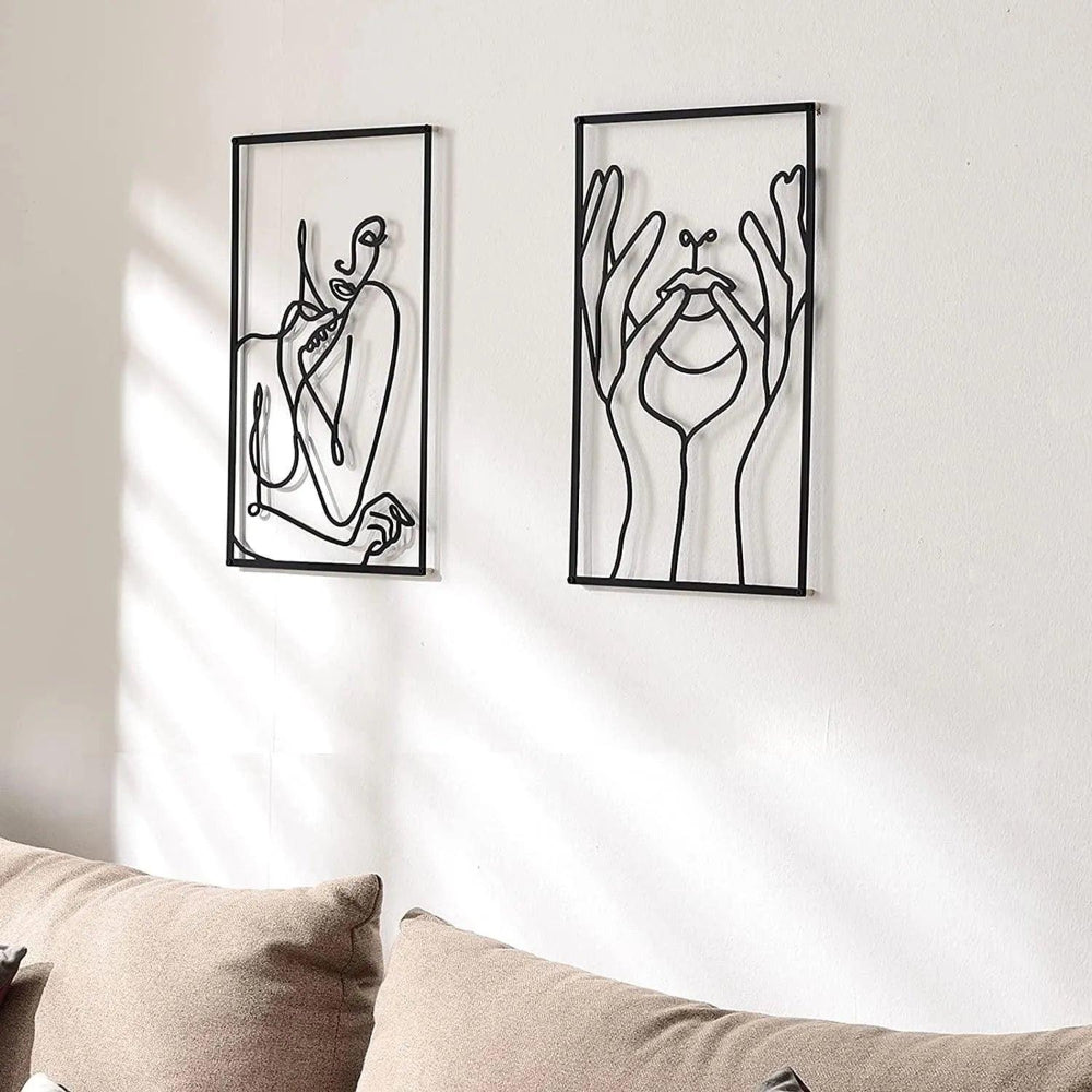 Modern Abstract Line Wall Art for Minimalist Interiors – Available in Multiple Sizes 12