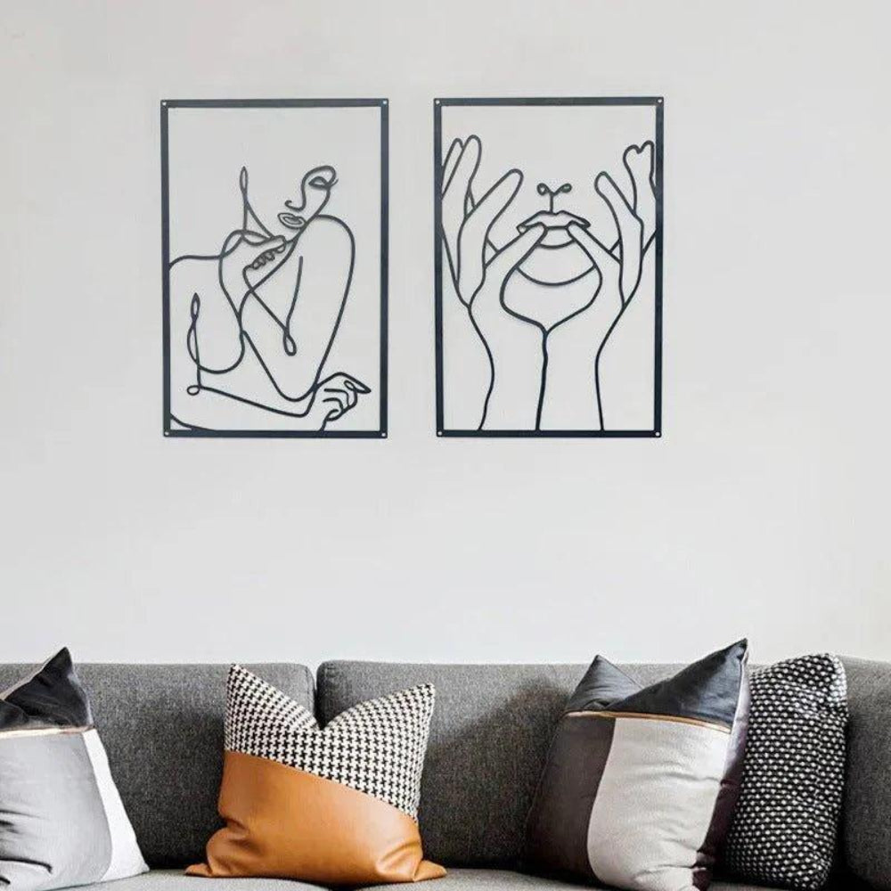 Modern Abstract Line Wall Art for Minimalist Interiors – Available in Multiple Sizes 14
