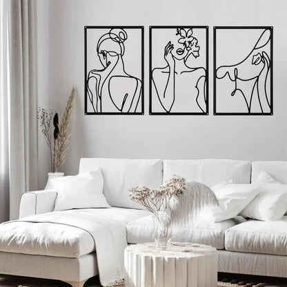 Modern Abstract Line Wall Art for Minimalist Interiors – Available in Multiple Sizes 17