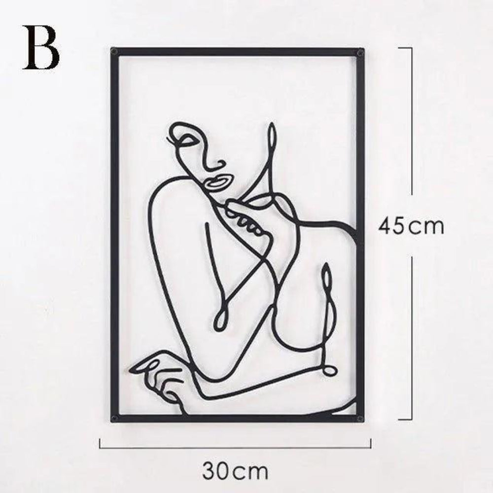 Modern Abstract Line Wall Art for Minimalist Interiors – Available in Multiple Sizes 3