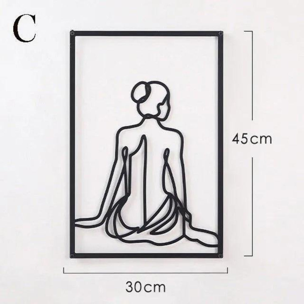 Modern Abstract Line Wall Art for Minimalist Interiors – Available in Multiple Sizes 4