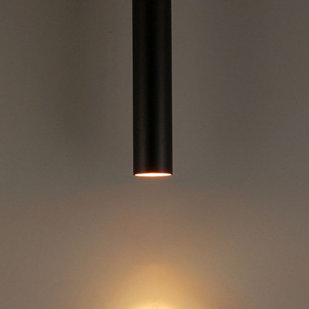 Slim Black LED Cylinder Pendant Light – Adjustable Modern Lighting Fixture 4