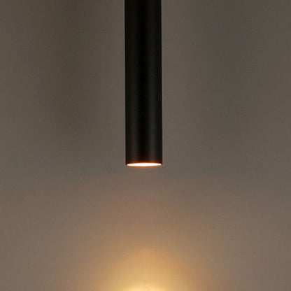 Slim Black LED Cylinder Pendant Light – Adjustable Modern Lighting Fixture 4