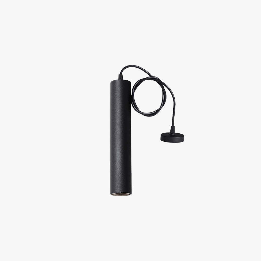 Slim Black LED Cylinder Pendant Light – Adjustable Modern Lighting Fixture 5