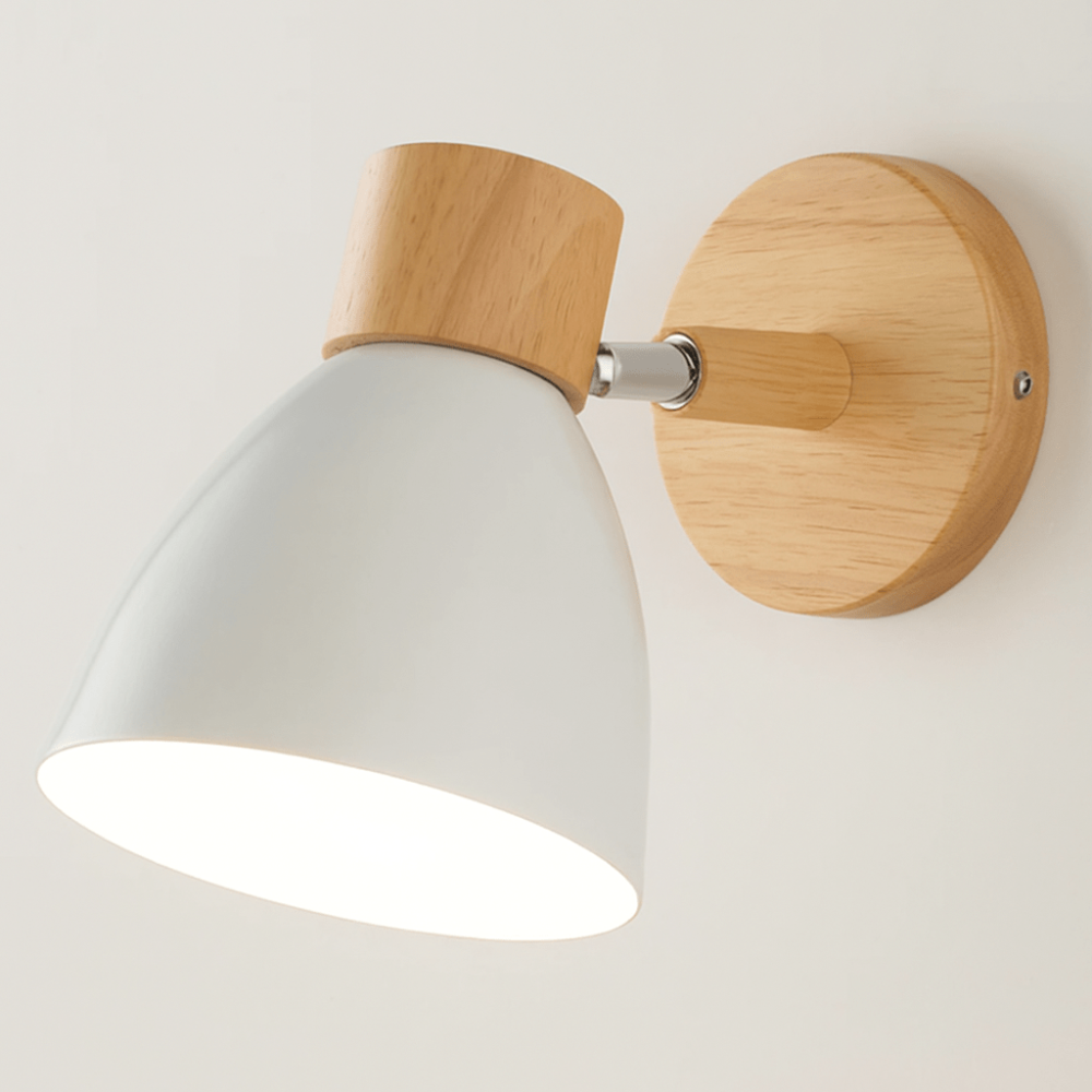 Industrial Wall Light Fixture in Wood and Iron – Rustic Modern Design for Home and Café 11