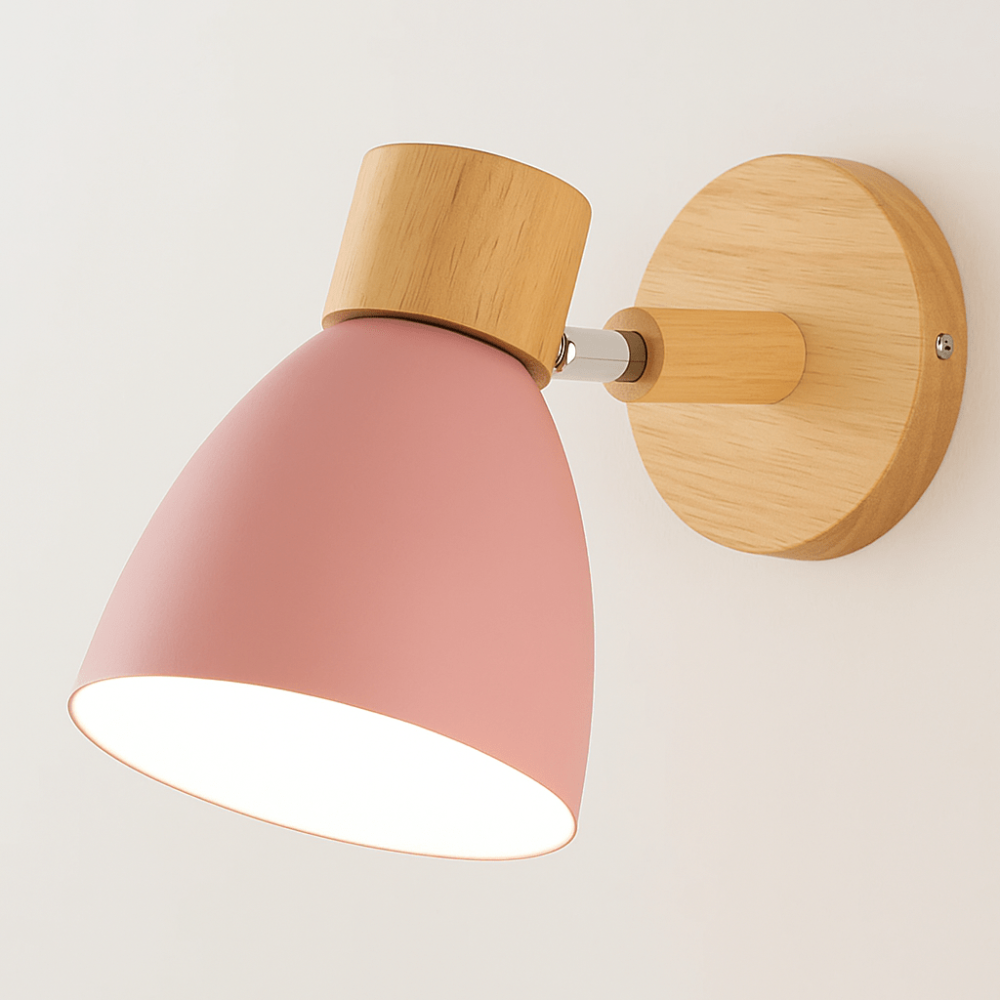 Industrial Wall Light Fixture in Wood and Iron – Rustic Modern Design for Home and Café 14