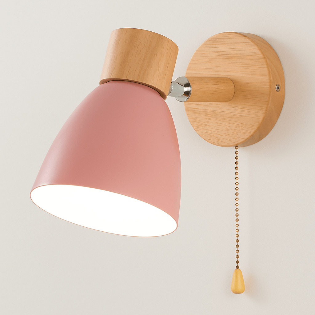 Industrial Wall Light Fixture in Wood and Iron – Rustic Modern Design for Home and Café 19