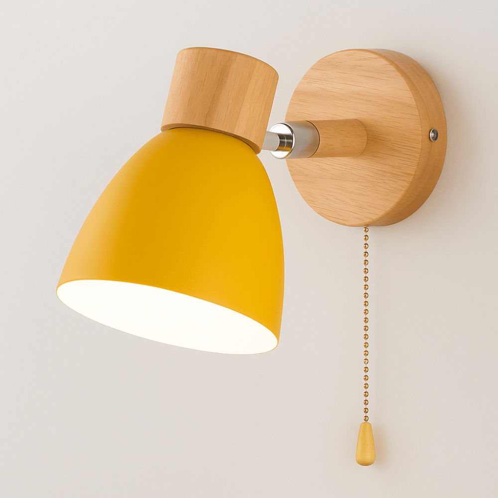 Industrial Wall Light Fixture in Wood and Iron – Rustic Modern Design for Home and Café 20