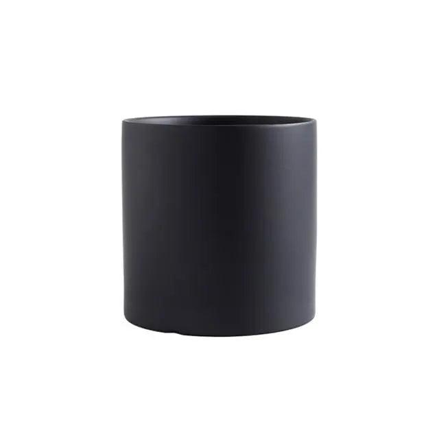 Minimalist Ceramic Plant Pot – Scandinavian Design with Drainage Hole and Saucer 13