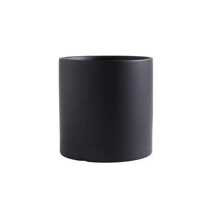 Minimalist Ceramic Plant Pot – Scandinavian Design with Drainage Hole and Saucer 13