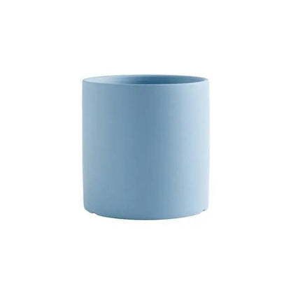 Minimalist Ceramic Plant Pot – Scandinavian Design with Drainage Hole and Saucer 10
