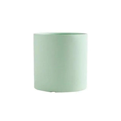 Minimalist Ceramic Plant Pot – Scandinavian Design with Drainage Hole and Saucer 28