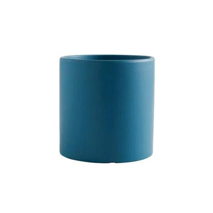Minimalist Ceramic Plant Pot – Scandinavian Design with Drainage Hole and Saucer 11