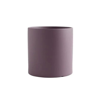 Minimalist Ceramic Plant Pot – Scandinavian Design with Drainage Hole and Saucer 15