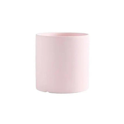 Minimalist Ceramic Plant Pot – Scandinavian Design with Drainage Hole and Saucer 12