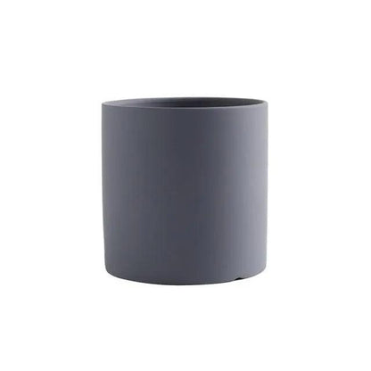 Minimalist Ceramic Plant Pot – Scandinavian Design with Drainage Hole and Saucer 17