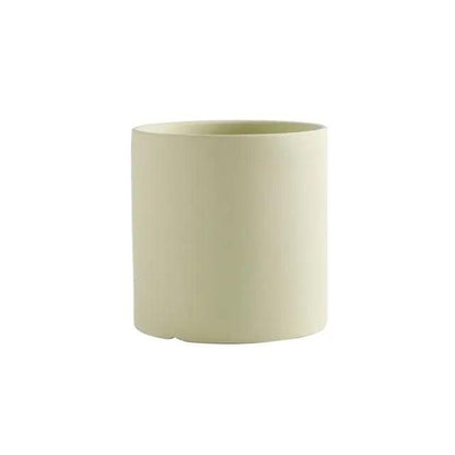 Minimalist Ceramic Plant Pot – Scandinavian Design with Drainage Hole and Saucer 29