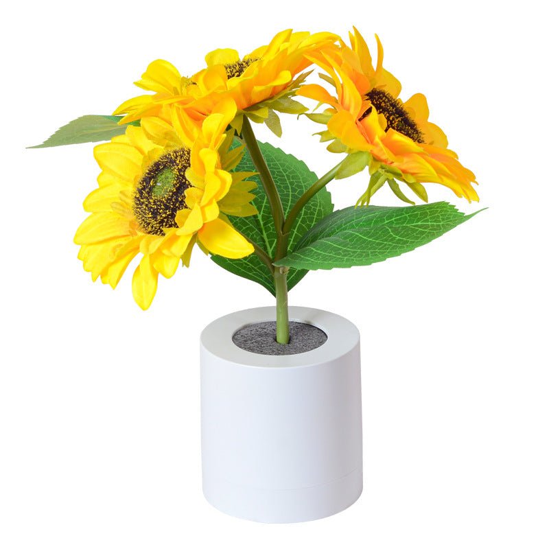 Sunflower-Inspired LED Lamp with Gentle Glow – Rechargeable Decorative Light 23