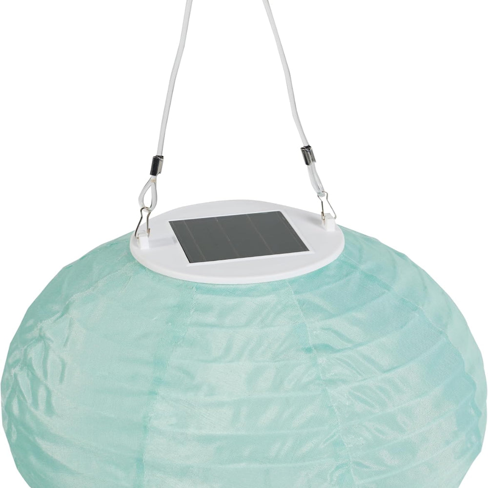 Solar Lantern Set - 3-Piece Outdoor Decorative Lanterns in Green, Yellow, and Cream 2