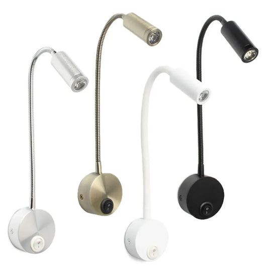 Flexible LED Wall Light with Adjustable Neck for Bed, Desk, and Wall Mounting 1