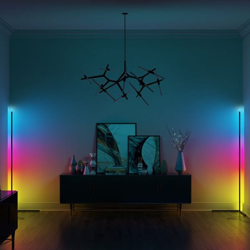 Minimalist Corner LED Floor Lamp with RGB and Tri-Color Dimming – 20W, 2200 Lumens 2