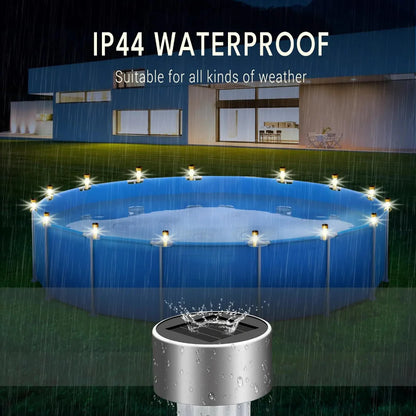 Solar-Powered LED Pool Lighting Set – 6-Piece Waterproof Outdoor Lights for Garden and Patio 4