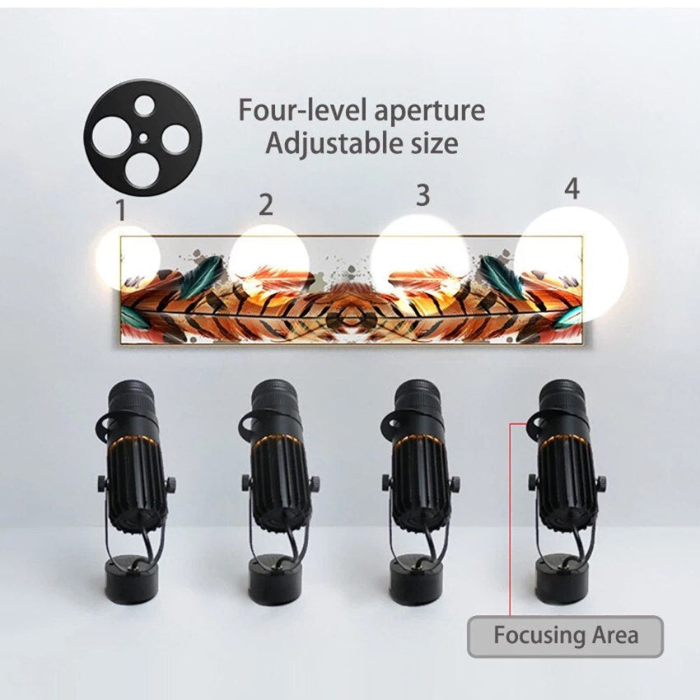 Adjustable LED Spotlight with 3-in-1 Color Modes and Dimmable Function – Modern Brushed Nickel Finish 3